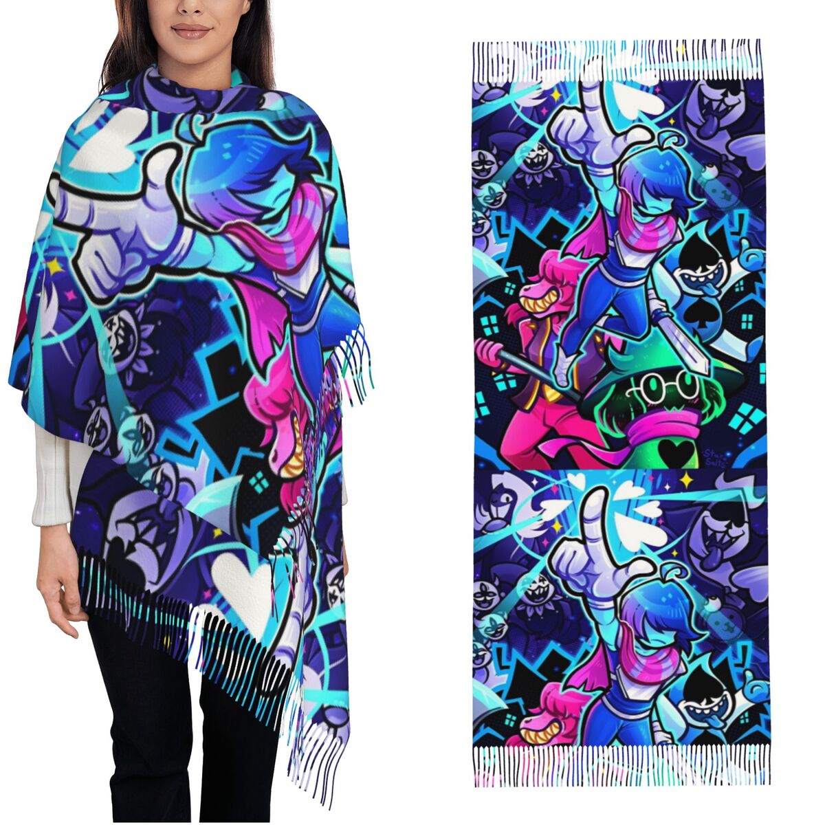 Pashmina Wrap Large - デルタルーンズ ショール ラップ レディース 冬用 大きめ