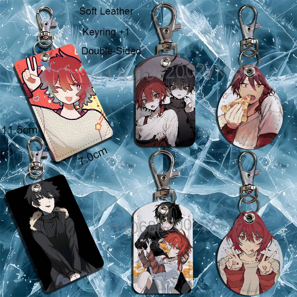 Lanyard Badge Holder - マエノ アキ つぐの花 ゼノ リメイク レザーキーホルダー