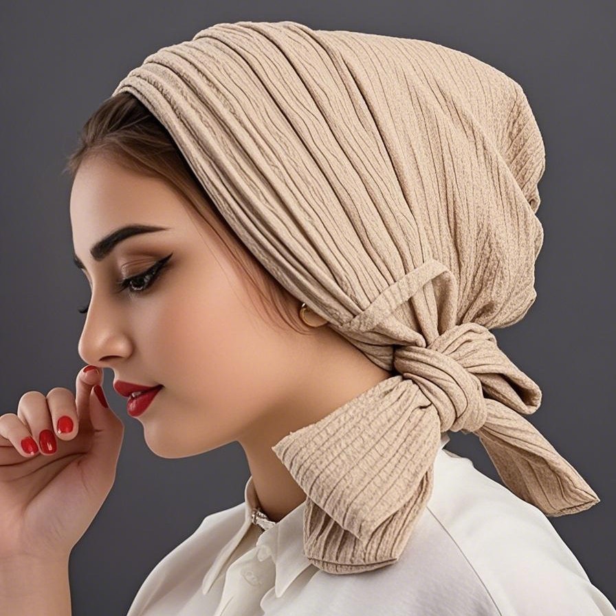 Head Wrap Turban - 高級スプリングノットターバンハット、女性用ビーニー、ケモキャップ、ムスリムヘッドスカーフ、エレガントな女性用ヘアカバーキャップ、バンダナヘッドウェア