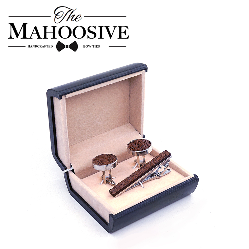 Tie Bar Set Gift - 2019メンズヴィンテージメタルピンチセット,銅合金ギフト,結婚式のビジネス用木製ネックピン