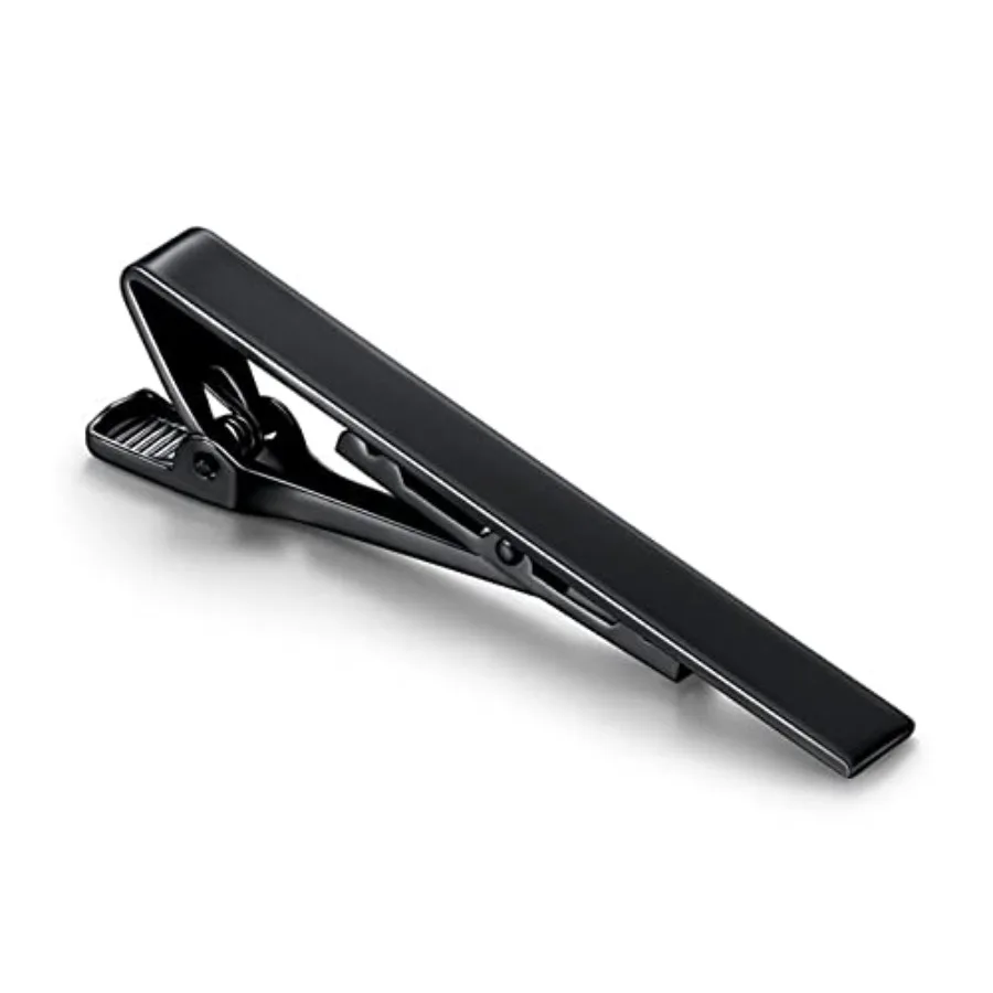 Tie Bar Set Gift - 男性用ネクタイピンセット、通常のネクタイ、結婚記念日、ビジネス、最高の贈り物、細いネクタイ、会議用に最適