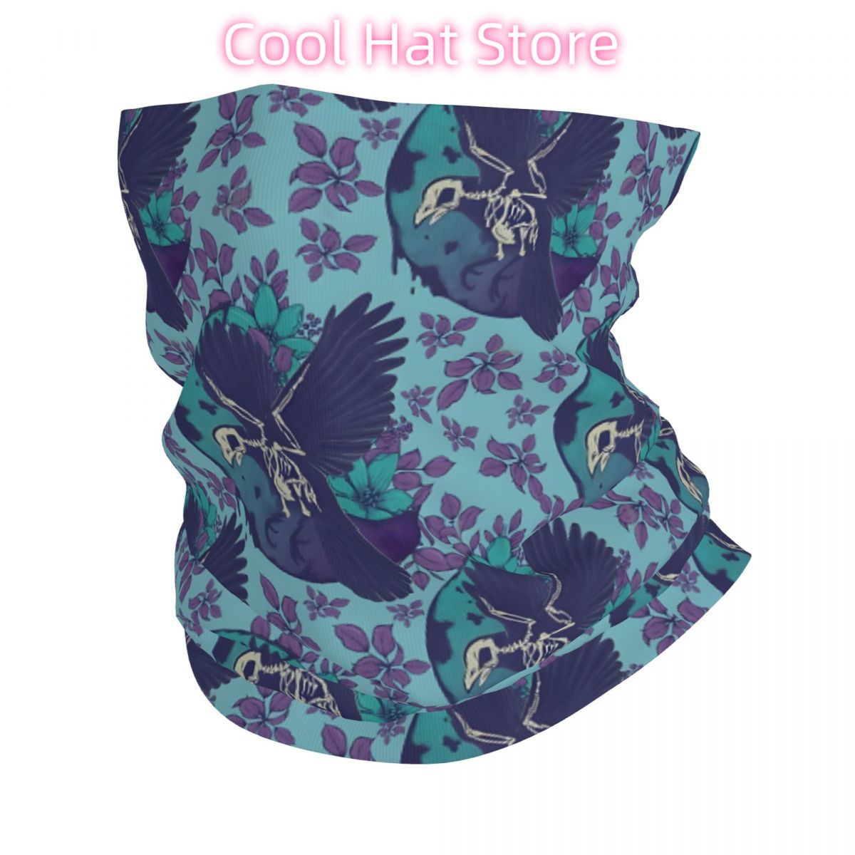 Neck Warmer Tube - レイブンスケルトンとムーンヘッドバンドネックウォーマーメンズスキーランニングチューブスカーフ医療看護師フェイスバンダナゲートル