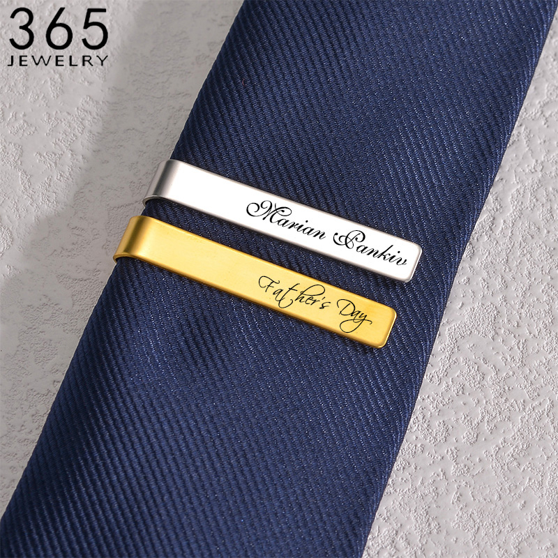男性用ステンレスネクタイクリップ,パーソナライズされたロゴ, - Tie Bar Set Gift のレビューと価格