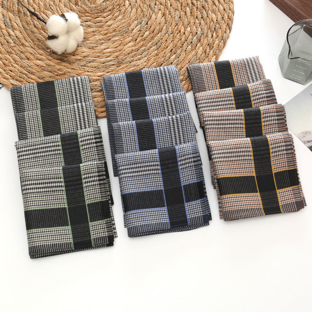 3/6/12 個メンズ純綿ハンカチコーマ糸ハイエンドビジネス - Handkerchief Cotton Men のレビューと価格