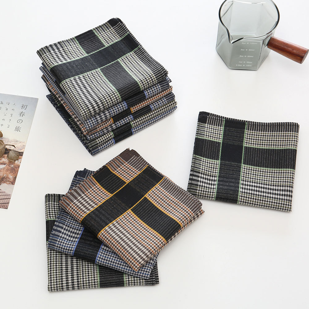 3/6/12 個メンズ純綿ハンカチコーマ糸ハイエンドビジネス - Handkerchief Cotton Men のレビューと価格