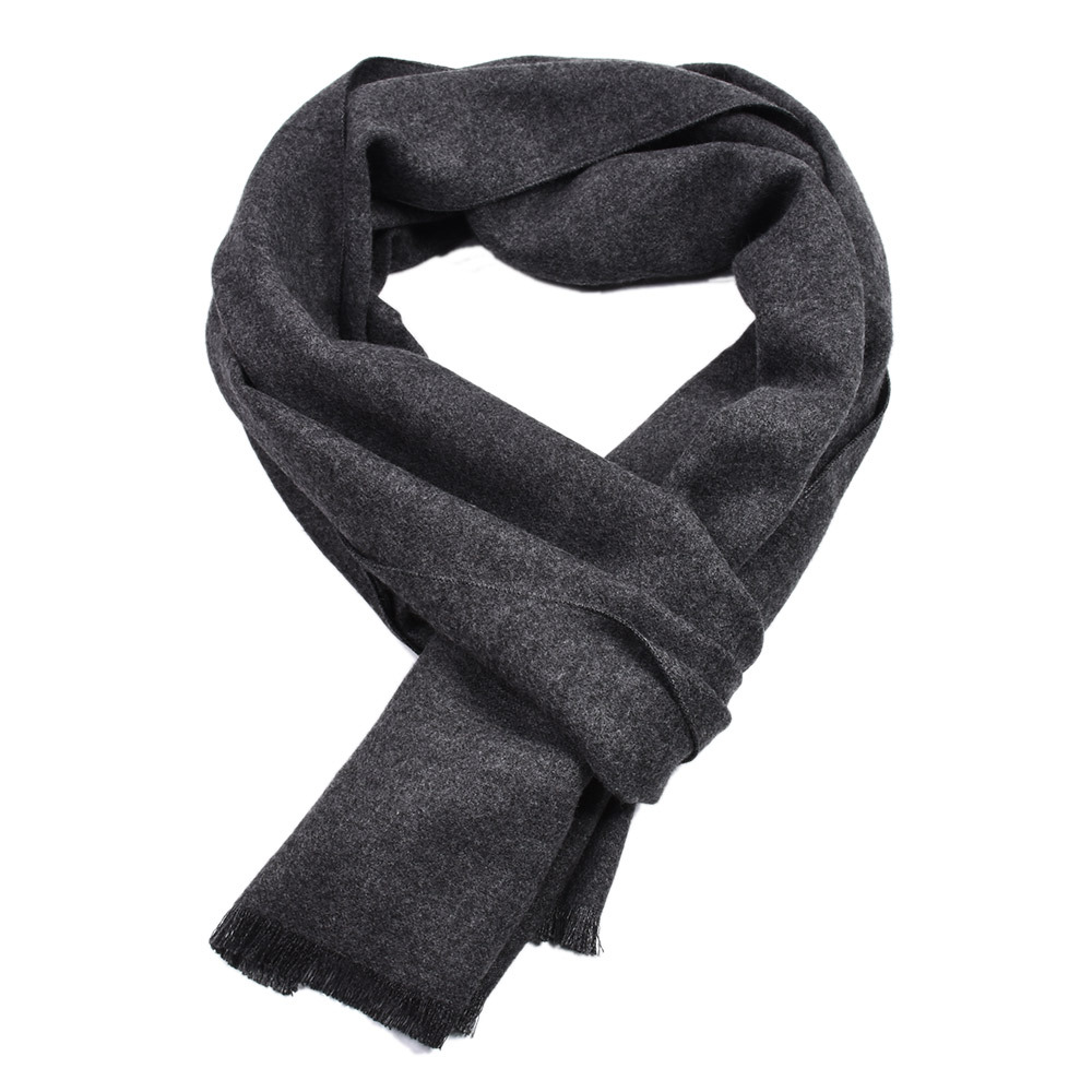 男性用カシミヤスカーフ、暖かいネッカチーフ、パシュミナブラッ - Muffler Men Wool のレビューと価格