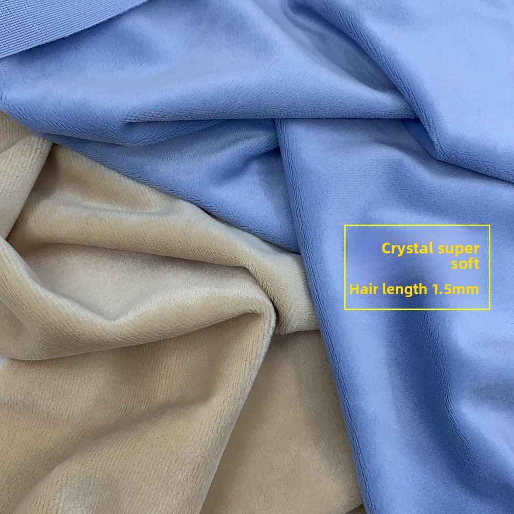 44色の柔らかい短毛プラッシュ生地、メーター単位販売、DIY - Woven Scarf Blanket のレビューと価格
