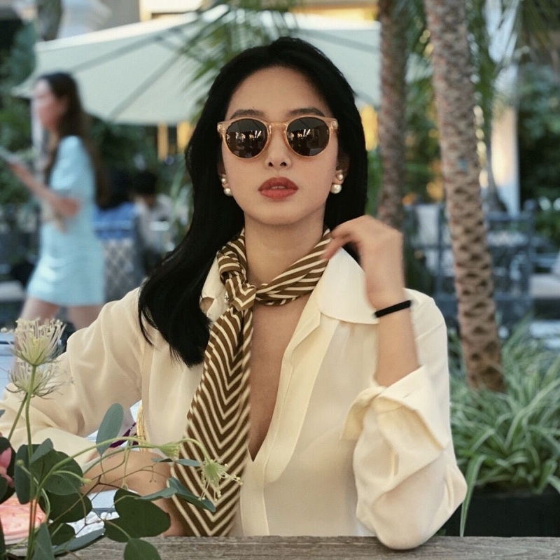 女性用ストライププリントスカーフ,シルク100%,ネックヘッ - Silk Tie Striped のレビューと価格