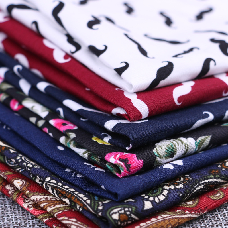 女性のための正方形の綿のポケット,あごひげとヘアプリントの生 - Handkerchief Cotton Men のレビューと価格