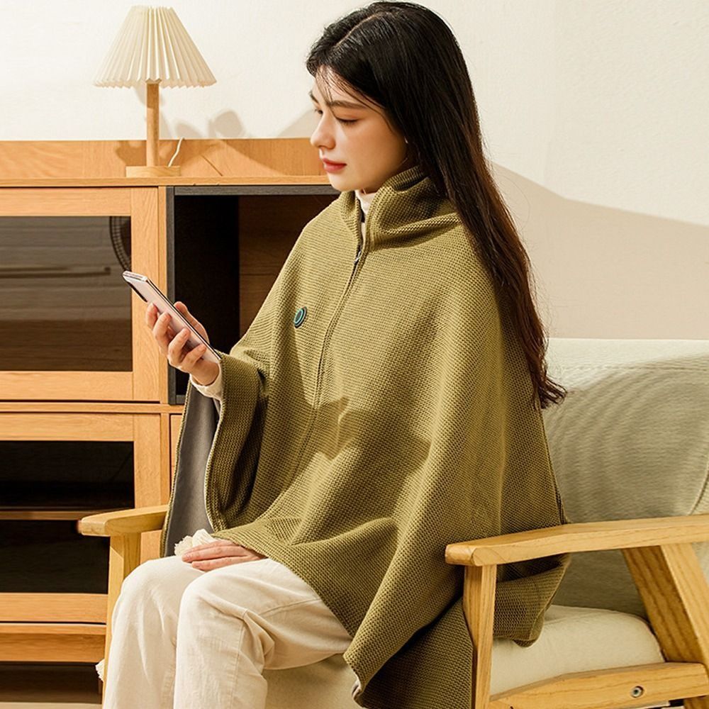 ファッションウェアラブルUSB電気加熱ブランケット3段階温度 - Woven Scarf Blanket のレビューと価格
