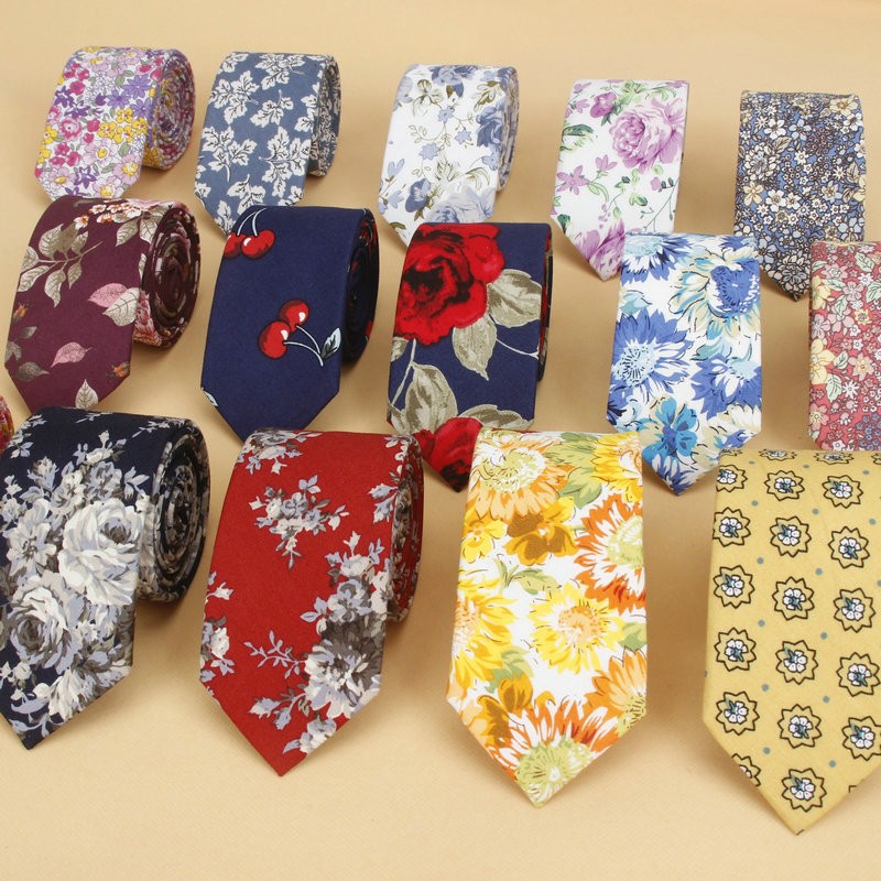 真新しい花ネクタイ狭いカジュアルメンズネクタイ結婚式パーティ - Skinny Tie Men のレビューと価格