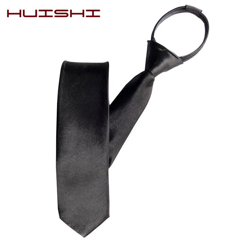 Huishi-ジッパー式ネクタイ,5cm,タイト,溝付き,パ - Skinny Tie Men のレビューと価格