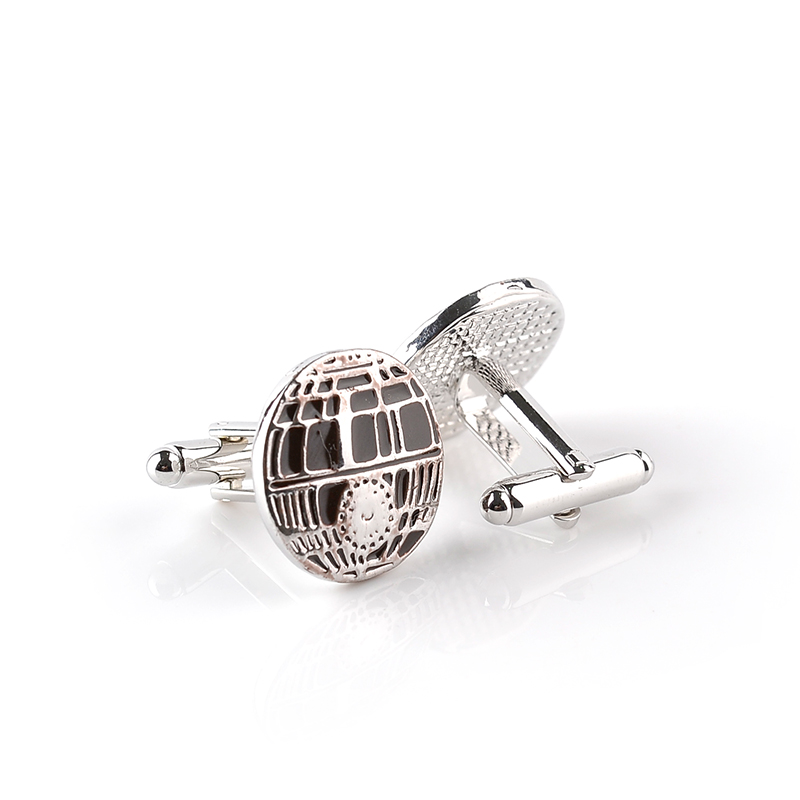 男性用シルバーフレンチスタイルのカフリンクス、シャツスーツパ - Tie Clip Silver のレビューと価格