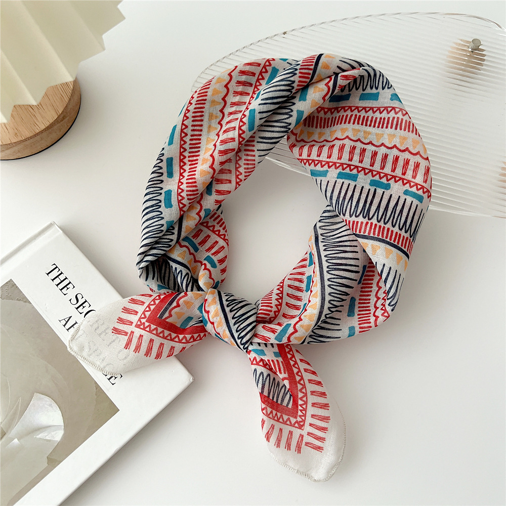 ファッション綿スカーフ女性花柄ネッカチーフ小さなスカーフヒジ - Bandana Cotton のレビューと価格