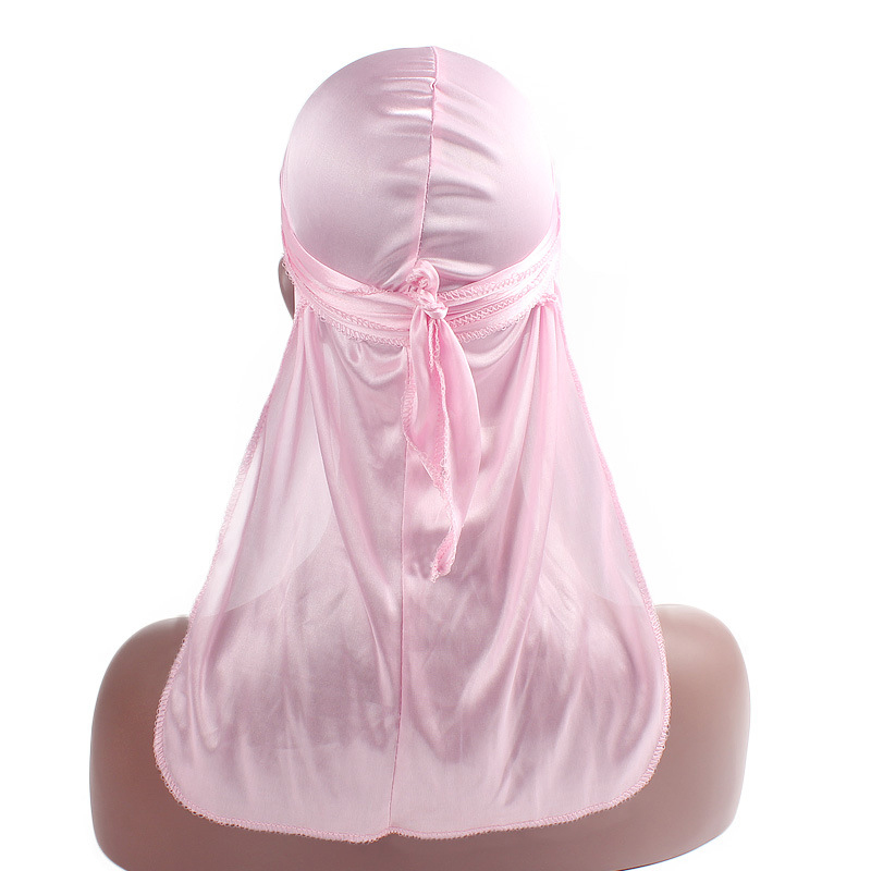サテンデュラグ 女性男性用ヘッドスカーフ ターバン ロングテ - Bandana Doo Rag のレビューと価格