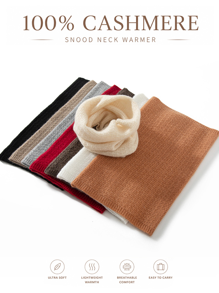 100%ピュアカシミヤワッフルニットネックウォーマー女性用サ - Infinity Scarf Knit のレビューと価格