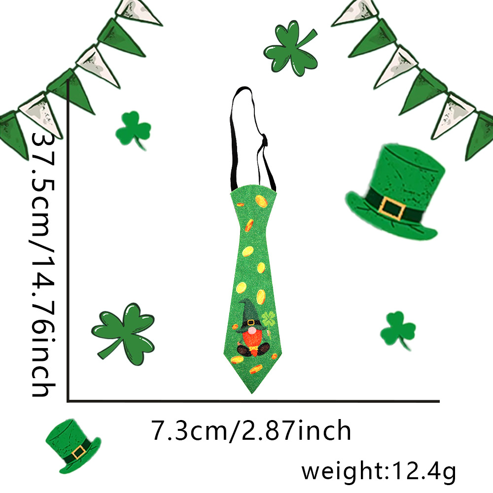 調整可能な伸縮性のある蝶ネクタイ、クローバーと金の装飾が施さ - Bow Tie Pre Tied のレビューと価格