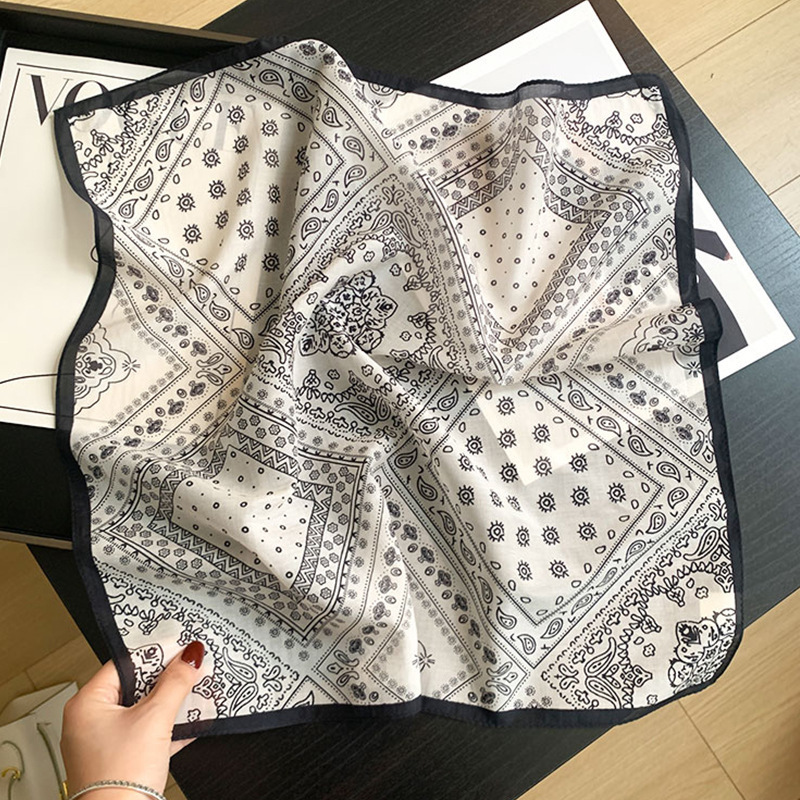 綿 70% シルク 30% スカーフ女性ヒジャーブバンダナス - Bandana Cotton のレビューと価格