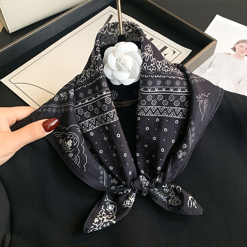 綿 70% シルク 30% スカーフ女性ヒジャーブバンダナス - Bandana Cotton のレビューと価格