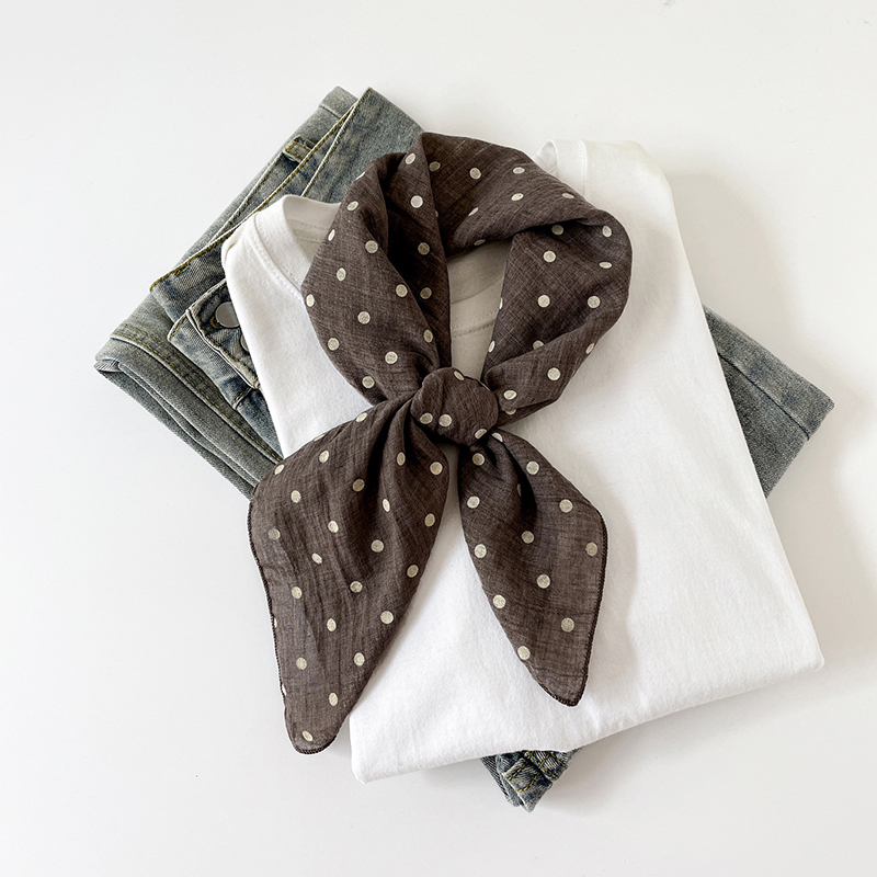新色無地コットンリネン風スクエアスカーフ レディース ソフト - Bandana Cotton のレビューと価格