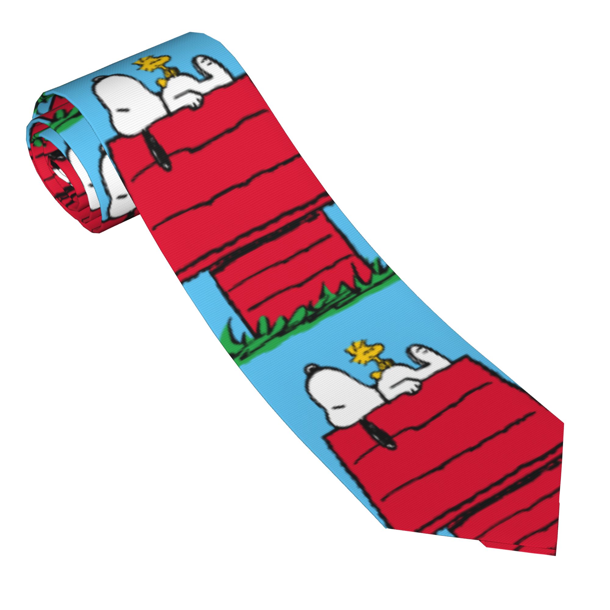 ネクタイ スヌーピー ウッドストック ドッグハウス ユニセッ - Skinny Tie Men のレビューと価格