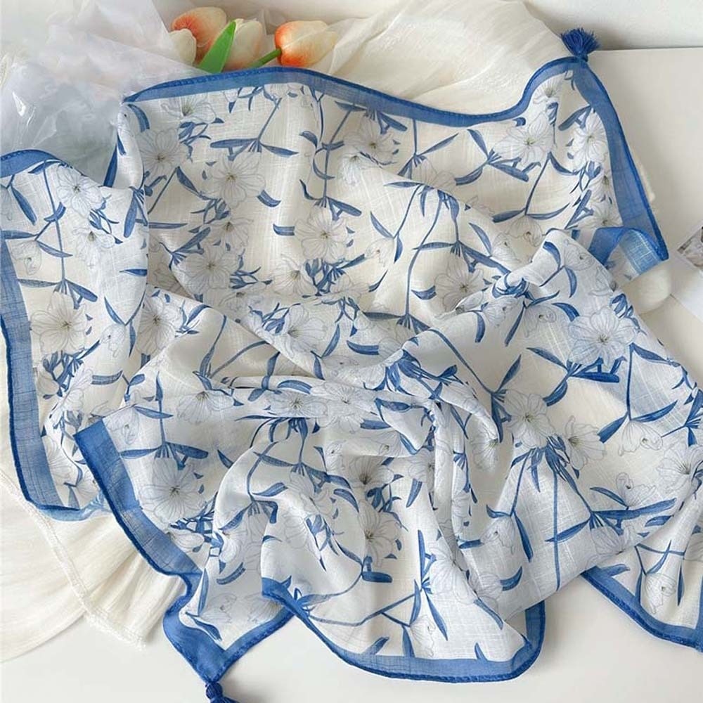 ネックラップ コットンリネン スクエアスカーフ 60x60c - Bandana Cotton のレビューと価格