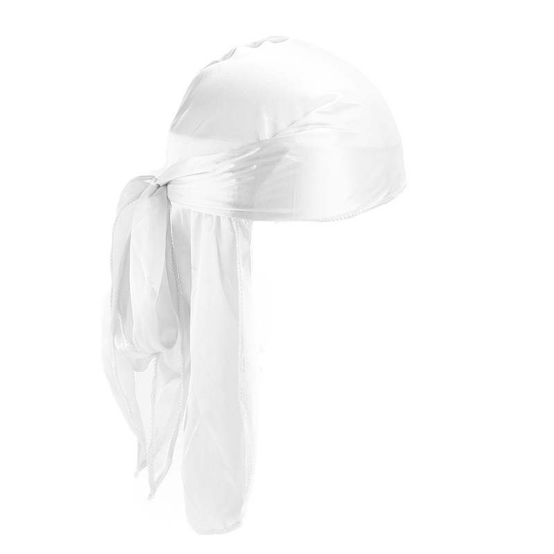 1 ピース/ロットユニセックス男性女性サテン通気性シルキーデ - Bandana Doo Rag のレビューと価格