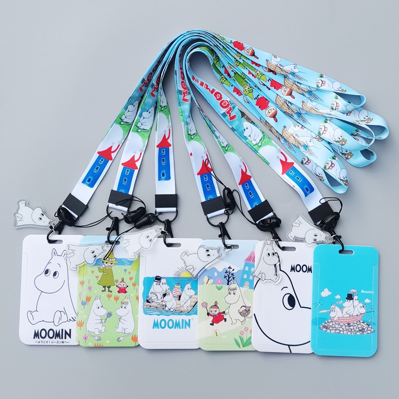 ムーミン漫画ハードカードホルダー熱転写プリントポリエステル製 - Lanyard Badge Holder のレビューと価格
