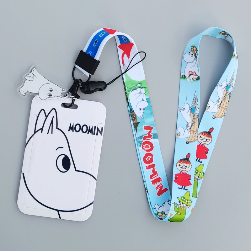 ムーミン漫画ハードカードホルダー熱転写プリントポリエステル製 - Lanyard Badge Holder のレビューと価格