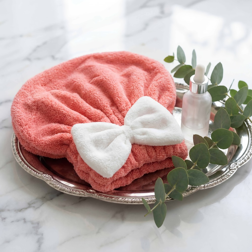 マイクロファイバーヘアドライキャップ、速乾ヘアタオルラップ、 - Head Wrap Turban のレビューと価格