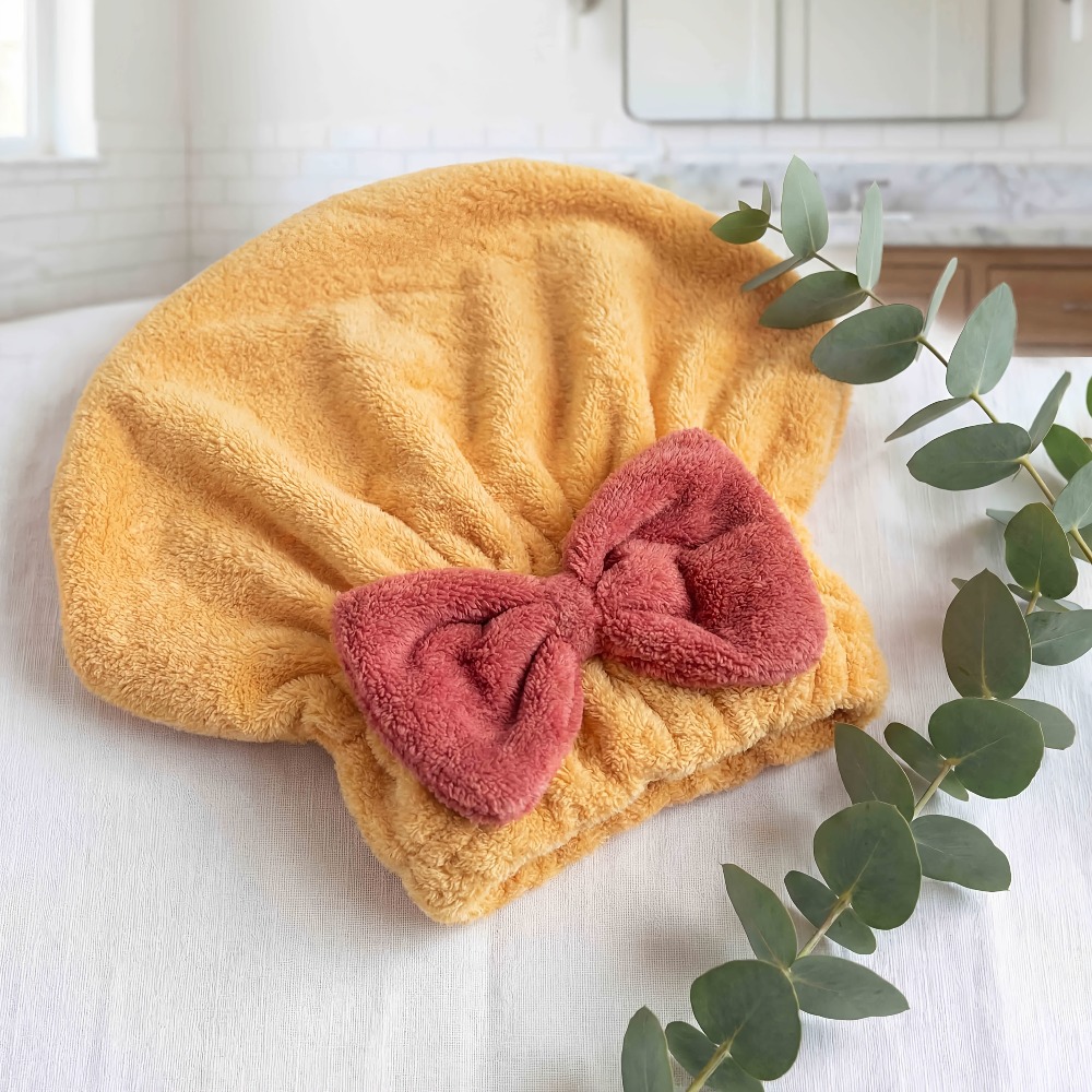 マイクロファイバーヘアドライキャップ、速乾ヘアタオルラップ、 - Head Wrap Turban のレビューと価格