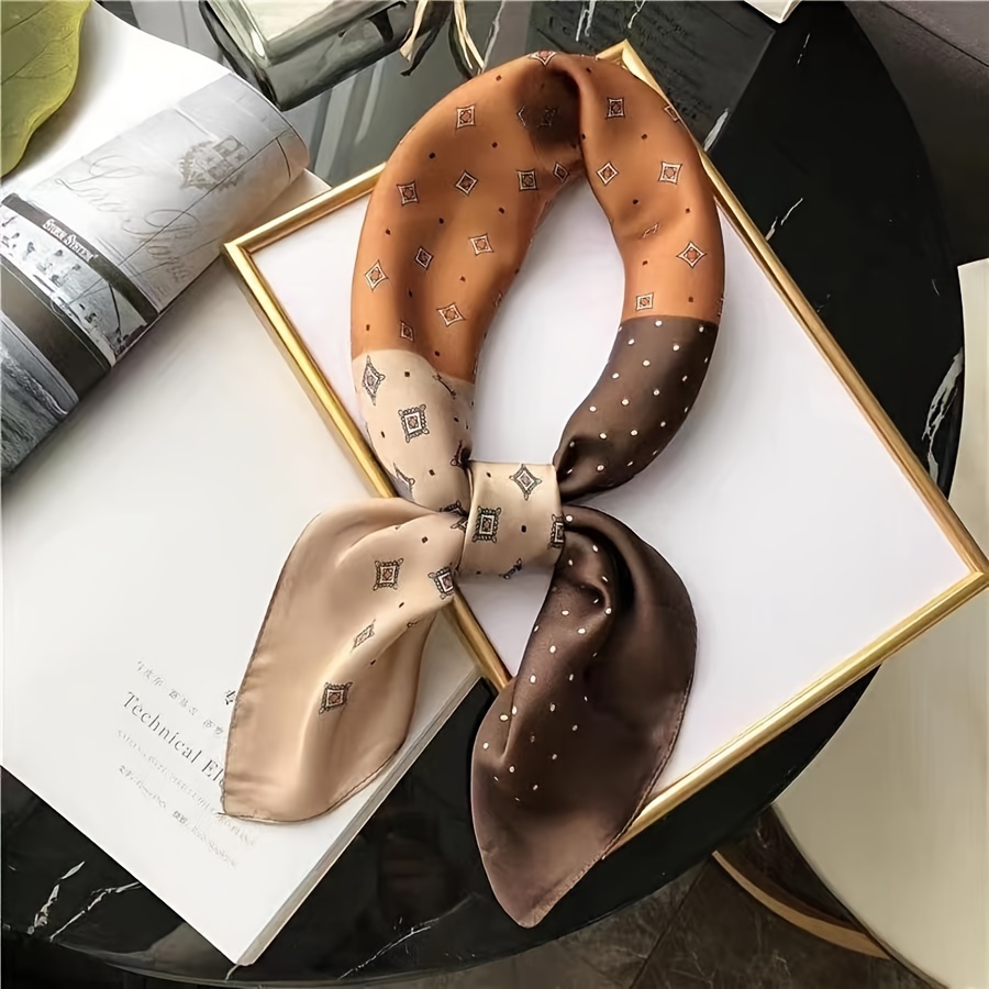 2025年ニューデザイナーフローラルプリントレディーススクエ - Scarf Silk Square のレビューと価格