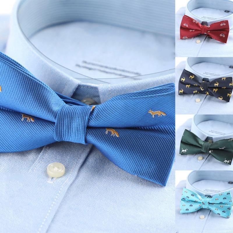 J2HD男性の手作りの蝶ネクタイフォーマルスムーズな織物動物 - Bow Tie Pre Tied のレビューと価格