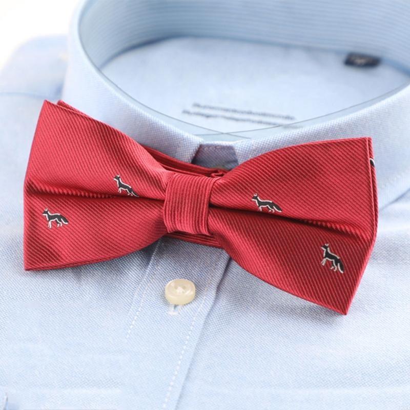 J2HD男性の手作りの蝶ネクタイフォーマルスムーズな織物動物 - Bow Tie Pre Tied のレビューと価格