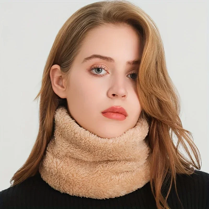 防風ぬいぐるみインフィニティスカーフ無地ネックゲートルかわい - Infinity Scarf Knit のレビューと価格