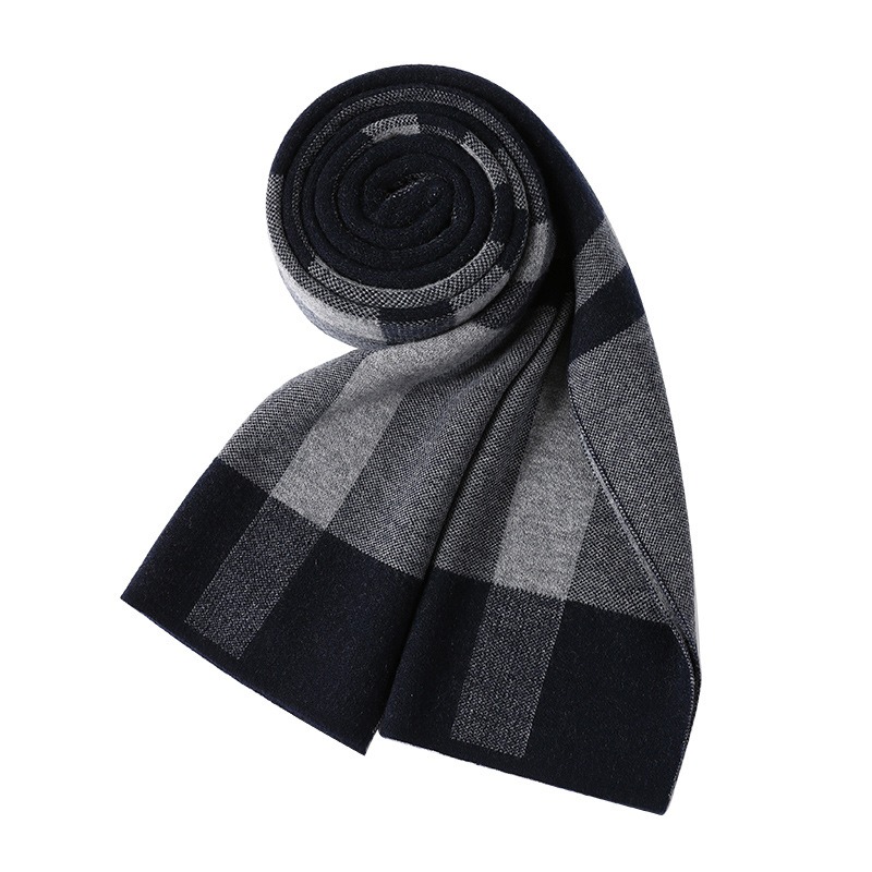 高級スカーフ メンズ 冬用 暖かいウールスカーフ カシミヤス - Muffler Men Wool のレビューと価格