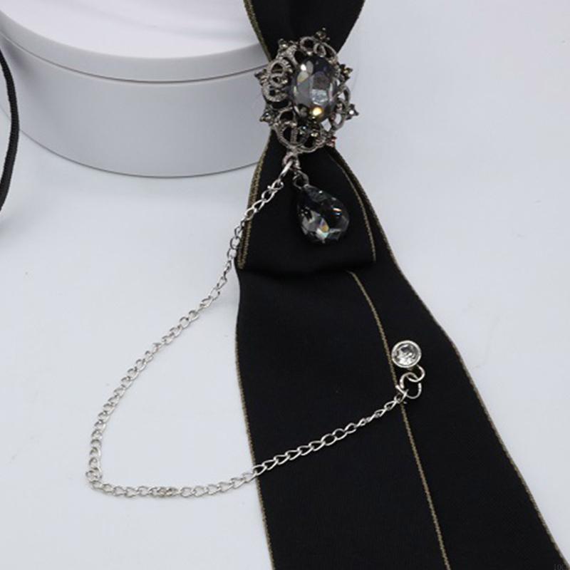 ネクタイ ゴシック メタル チェーン ラインストーン チャー - Bow Tie Pre Tied のレビューと価格
