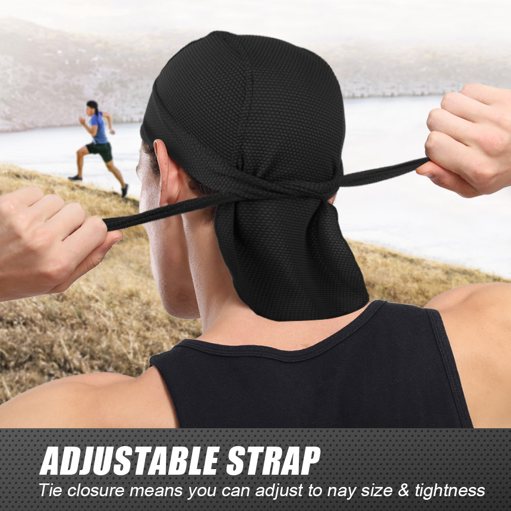 速乾性バンダナ冷却ドゥラグ日焼け止めヘッドスカーフサマービー - Bandana Doo Rag のレビューと価格
