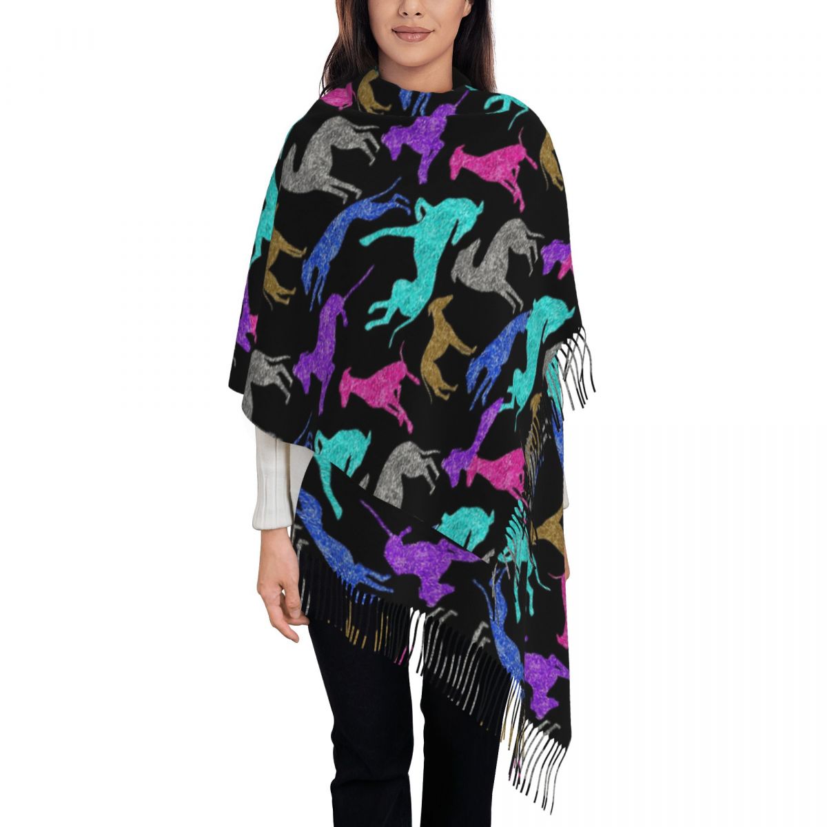 グレートグレイハウンドコンボスカーフ 暖かいパシュミナショー - Pashmina Wrap Large のレビューと価格