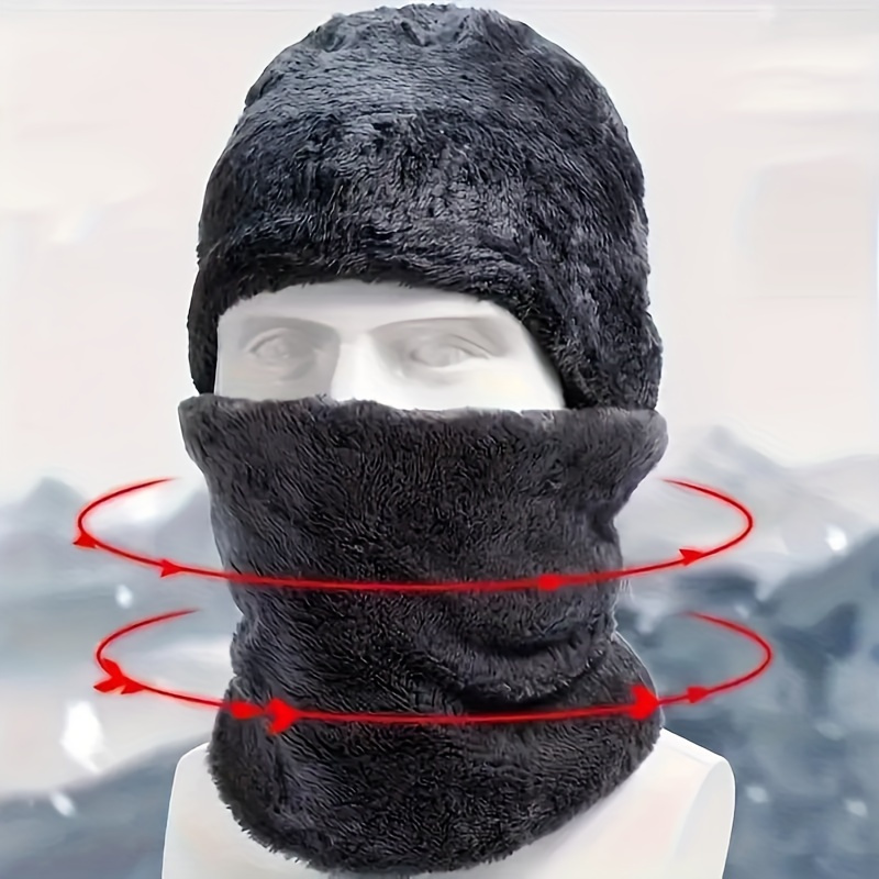 メンズウィンターハット、アウトドアウィンタースカーフ、手袋、 - Muffler Men Wool のレビューと価格