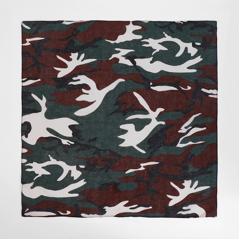 屋外カモフラージュバンダナ,小さなスカーフ,レトロなヒップホ - Bandana Cotton のレビューと価格