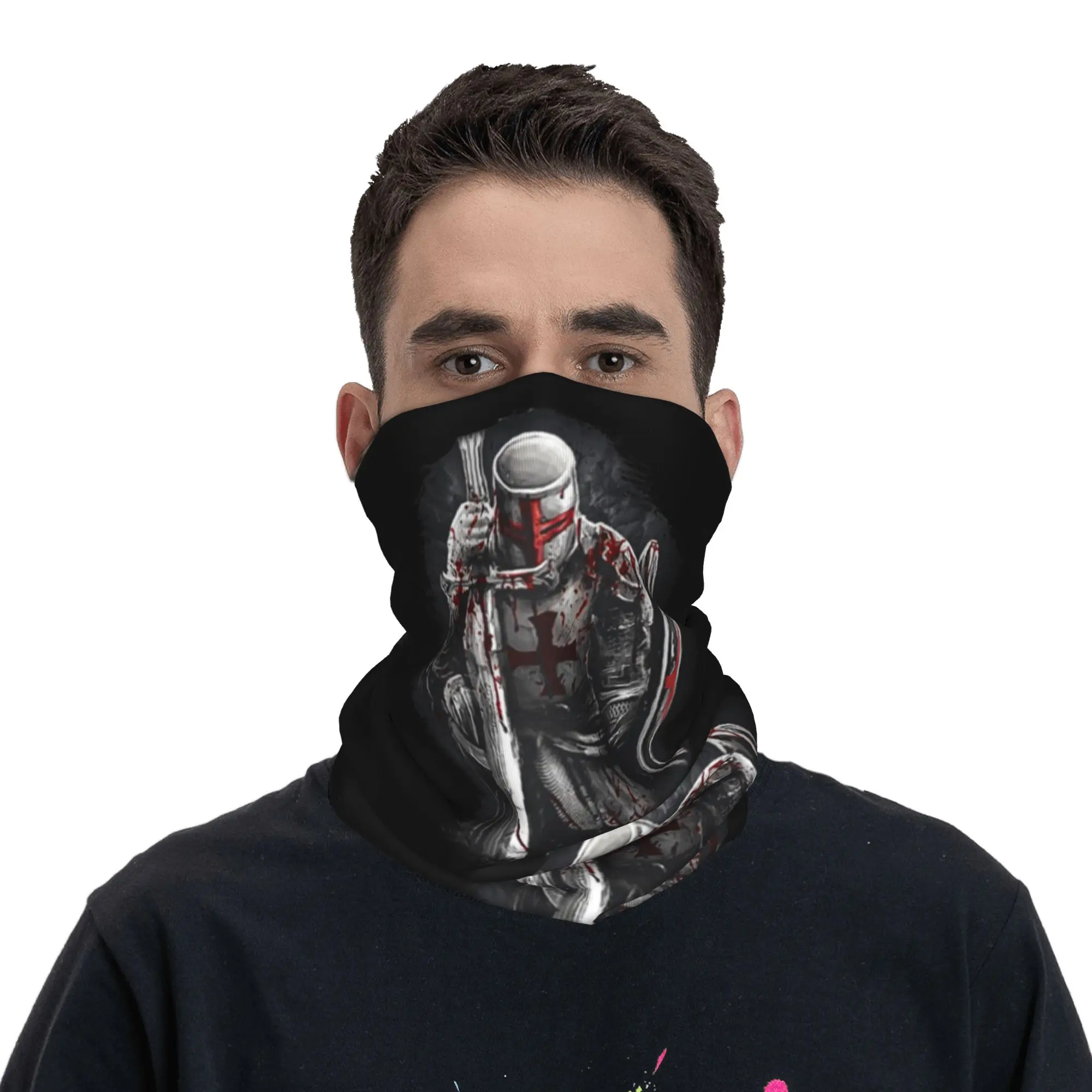 勇敢なロザリオ十字軍戦士冬用ヘッドバンドネックウォーマーチュ - Neck Warmer Tube のレビューと価格