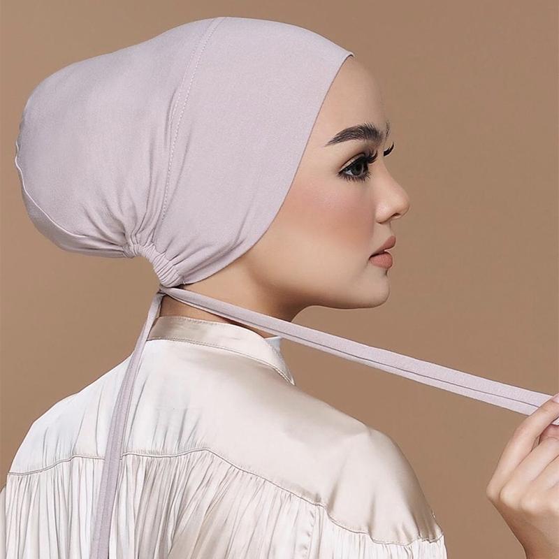 新しいソフトモーダルムスリムターバン帽子インナーヒジャブキャ - Head Wrap Turban のレビューと価格