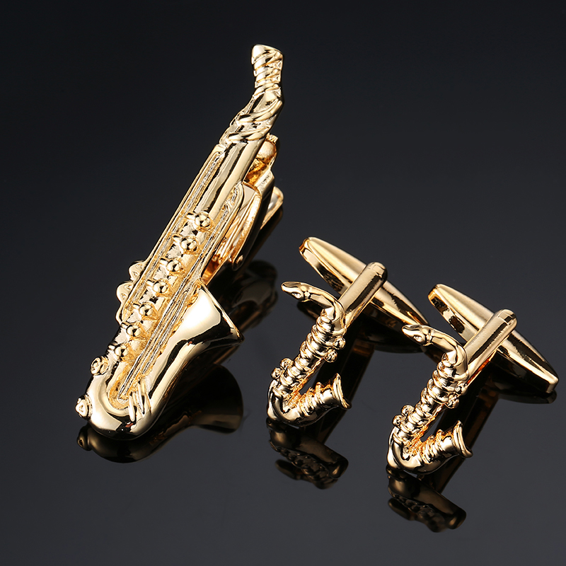 男性用カフリンクスネクタイピン,クラシックパターン,高品質, - Tie Bar Set Gift のレビューと価格