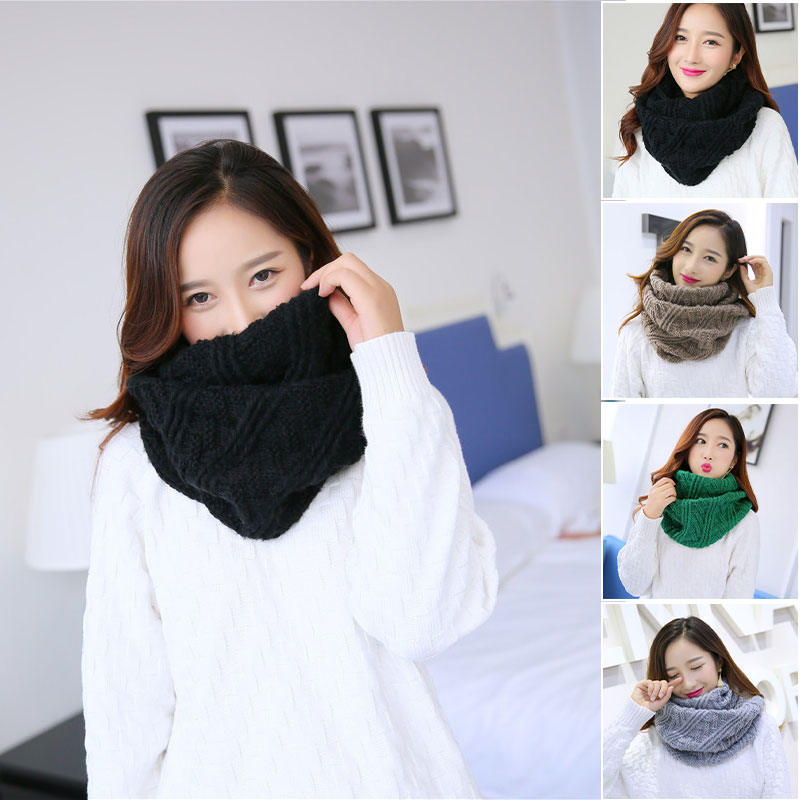 ユニセックスの丸いニットスカーフ,クラシックなファッション, - Infinity Scarf Knit のレビューと価格